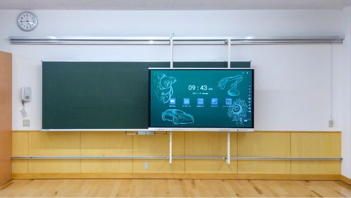 ディスプレイ型電子黒板スライド式