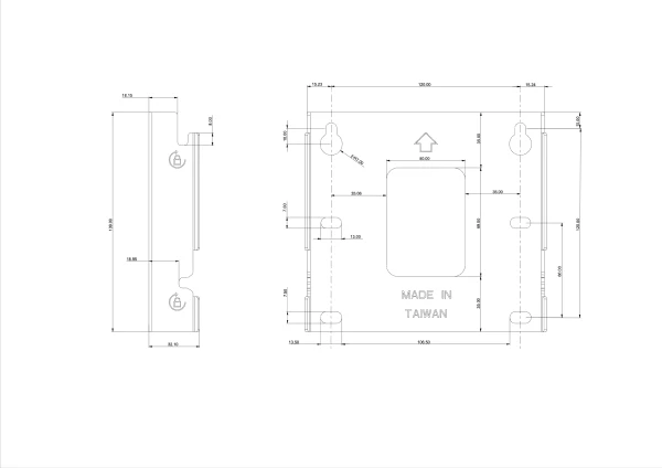 ウォールプレート外観図