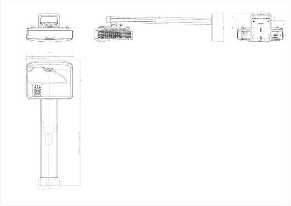 本体&壁掛金具外観図
