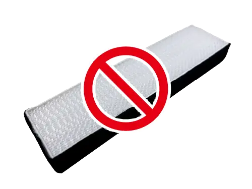 フィルターレスでメンテナンス手間を軽減