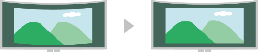 曲面補正機能