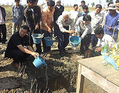 サカワ９０周年記念カンボジア学校建設寄付支援事業 2008年12月28日